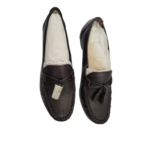 NEW! Cole Haan Women's Loafers Moc Bark Brown Farrah 8 Shoes - Picture 2 of 3